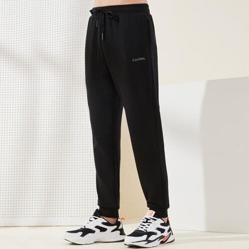 CAMEL Women Men Warm Sweatpants Trousers 2020 Autumn and Winter Plus Velvet Thickening Beam Casual Pants Slim Sweater