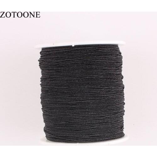 ZOTOONE 200Meters/Roll Elastic Line Black Thread For Sewing Machine Polyester Threads For Leather DIY Apparel Sewing & Fabric D1