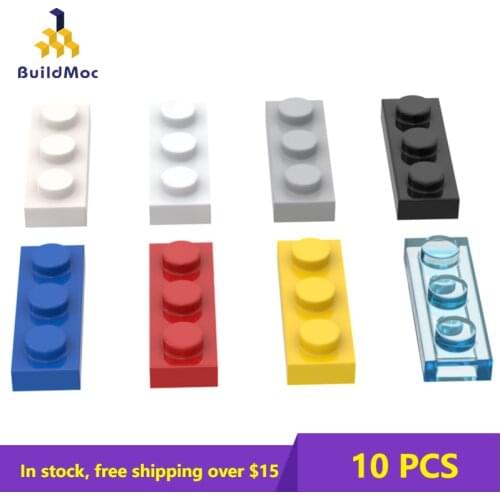 10PCS Bricks 3623 1 x 3 Compatible Assembles Particles Plate For Building Blocks Parts DIY story Educational Creatives Gift Toys