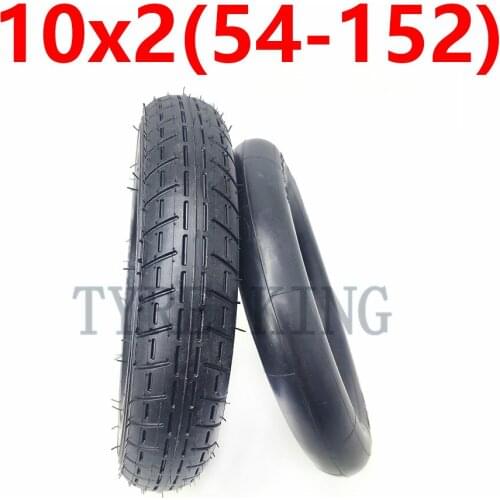 10x2.0 (54-152) Inner Tube Outer Tyre for Electric Scooter Childrens Bicycle Baby Carriage 10 Inch Tire