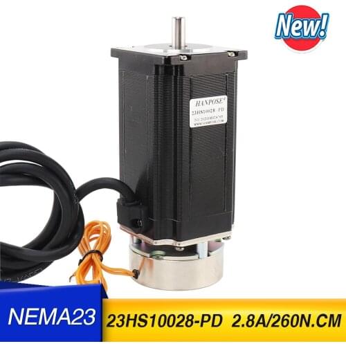 57 step motor with band brake high torque 2.6nm 2.8A two-phase four wire step motor 57 power off