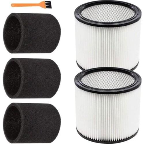 6 Pcs Foam Sleeve Filter for Shop Vac 9030400,90304,903-04-00 90350,for Most Wet/Dry Vacuum Cleaner 5 Gallons and Above