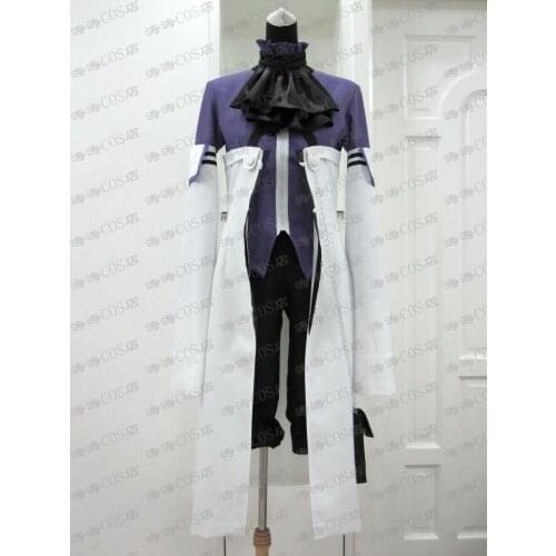 Anime! Pandora Hearts Xerxes Break Uniform Cosplay Costume For Unisex shirt+cloak+pants+sleevelet+bow tie+bag Free Shipping