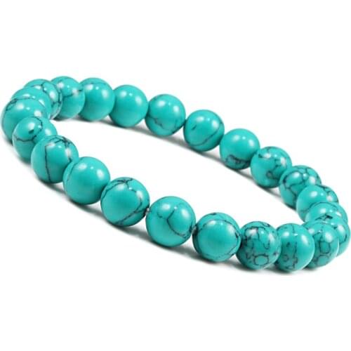 Men Women Bracelets Natural Stone 8mm Beads Stretch Bracelet Healing Balance Buddha Lava Beaded Prayer Yoga Jewelry Pulseras