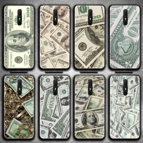 Money Dollars Bill Cash Phone Case For Oppo A5 A9 2020 Reno2 z Renoace 3pro A73S A71 F11