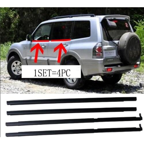For Mitsubishi Pajero V73 V75 V77 V93 V97 Door Glass Outer Window Strip Seal