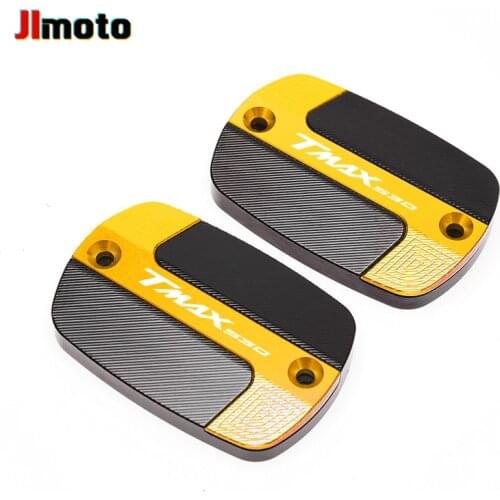 For Yamaha TMAX T-MAX 530 New Motorcycle Accessories High Quality CNC Front Brake Fluid Reservoir Tank Cap Cover Logo "TMAX530"