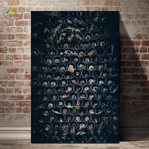 Keys Collections Modern Art Wall Canvas Painting Poster and Poster Vintage Canvas Print Decoration Home Picture for Living Room