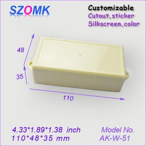 Szomk abs plastic enclosure (1 pcs) 110*48*35mm customizable electronics enclosures for pcb board electrical case