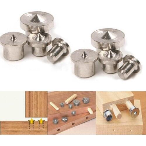 Panel Furniture Positioning Carpentry Log Dowel Tips Woodworking Locator Wooden Pin Center Punch Combination Kit 6/8/10/12mm