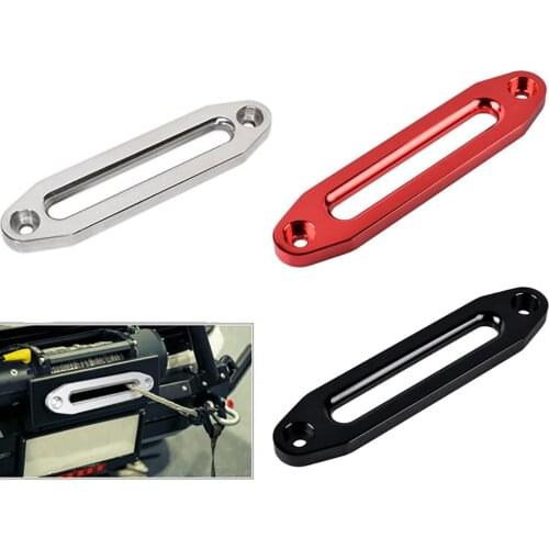 15000lbs Winch Rope Guide Hawse Aluminum Fairlead For Off-Road 4WD Mounting Hole Distance 254MM With 2Pcs M10x25MM Screws