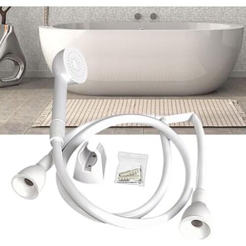 Shower Head Double Tap Push On Bath Shower Head And Hose Hairdresser Shampoo Simple And Practical Faucet Pet Faucet