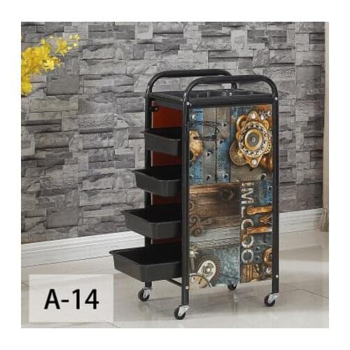Hair car beauty stroller hair salon press dyeing tool car hair salon trolley bar car new European style