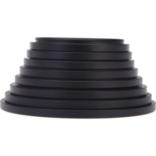 8pcs Filter Step Up Rings Adapter 49-52-55-58-62-67-72-77-82mm 49mm-82mm