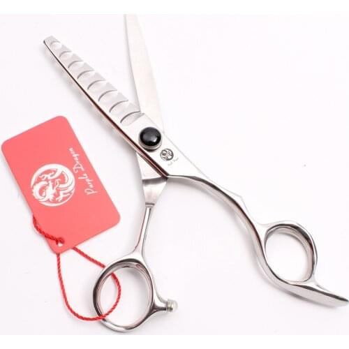 6" 16cm Purple Dragon 8 Teeth Japan 440C Z2007 Thinning Shears Fish Bone Teeth Professional Hairdressing Scissors Hair Scissors