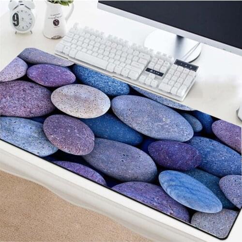XGZ Color Pebbles Cute Little Stones Picture Big Mouse Pad Custom Gamer Office Computer Keyboard Table Mat Gaming Mouse Pad