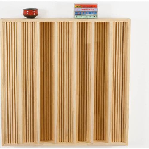 HighQuality 1pc 3D Acoustic Sound Diffuser Acoustic Broadband Sound Diffuser Skyline Panel WOOD foam treatment absorption panel