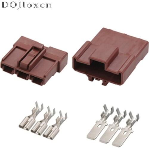 1/5/10/20/50Sets 3 Pin Way 7.8 MM Brown Sumitomo HD Series Electric Wire Harness Male Female Auto Connector 6098-0208 6098-0210