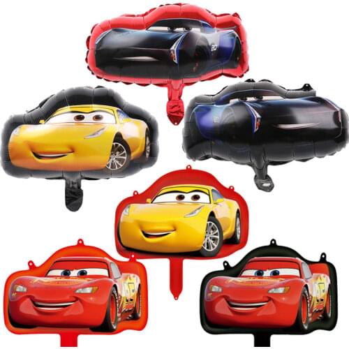 1 pc Disney Cartoon Car Lightning Mcqueen Foil Balloons Car Balloon Birthday Party Decor Supplies Kids Toys Racing Car Balloons