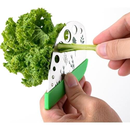 1Pcs Herb Stripper Stainless Steel Vegetable Leaf Remover Cutter Home Kitchen Peeling Tool