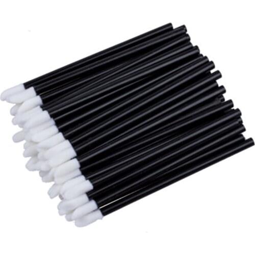 100PCS Disposable Cosmetic Makeup Lip Brush Lipstick Lip Glossy Wands Pen Cleaner Applicator Eyeshadow Lip Gloss Brushes Tools