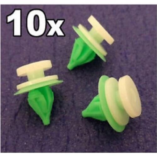 10x For Renault Plastic Clips for Interior Door Cards, Trim Panels, Garnish & Fascia