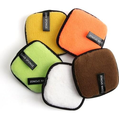 5Pcs/Set Reusable Makeup Remover Pads Cleaning Make Up Removal Sponge Puff Microfiber Cloth Pads Facial Skin Care Tools