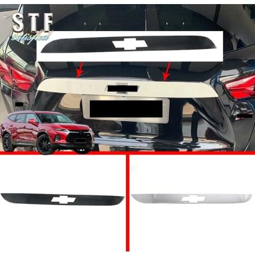 ABS Rear Door Trunk Lid Cover Trim Exterior Molding Stickers For Chevrolet Blazer 2019 2020