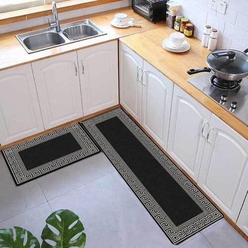 Europen Kitchen Mat Modern Absorbent Carpet Dust-proof Floor Mat Long Rugs Bathroom Bedside Rugs Living Room Decoration Alfombra