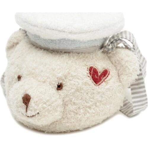 Gsenmo Bear Shoulder Bag Cartoon Crossbody Bags For Women Lovely Plush Bear Head Mini Clip girls Shoulder bag