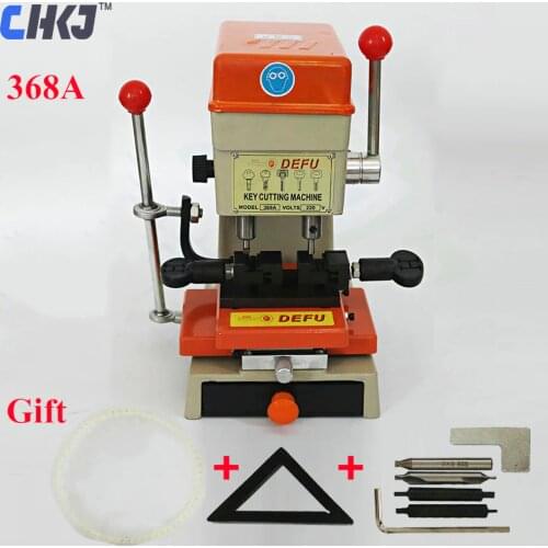 CHKJ DEFU 368A Key Duplicating Machine 180W Vertical Key Cutting Machine End Milling Drill Making Car Door Keys Locksmith Supply