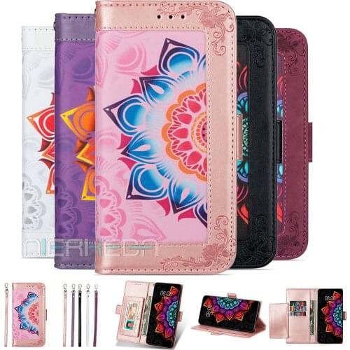 3D Datura flower Leather Case For iPhone 12 Mini 11 Pro X XS Max XR Flip Wallet Cover For iPhone SE 2020 7 8 6 6S Plus Bags Etui