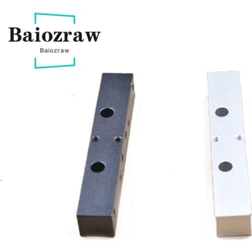 Makerbot Double Nozzle Double Extruder Throat Fixing Block Aluminum Block MK8 I3 87x16x13mm 3D Printer Parts