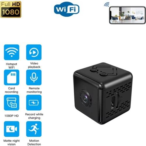 150° Wide Viewing Angle Mini Wifi Camera Motion Detection Portable Mini Camera Night Vision Home Security Surveillance 1000 mAh
