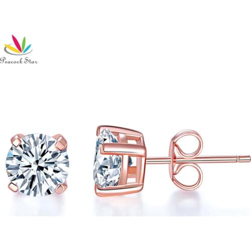 Женские золотые серьги Peacock Star China At AliExpress