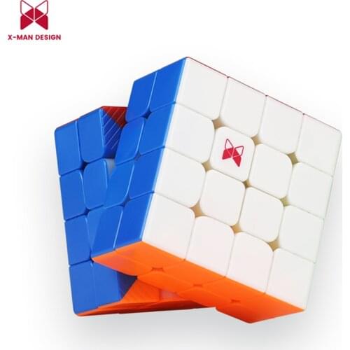 Qiyi Meng 4x4x4 Magnetic Magic Cube 60mm Size 96 Magnets Positioning Speed Cubes Adults Children Competition Professional Toy