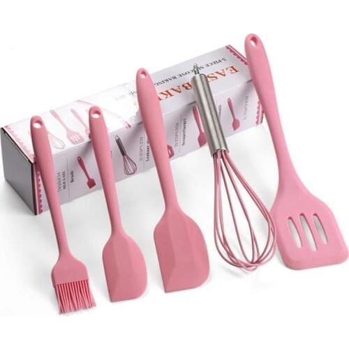 Silicone Kitchen Tools Set Heat-resistant Design Cooking Tools Utensils Set Spatula Shovel Soup Spoon Kitchen Accessories