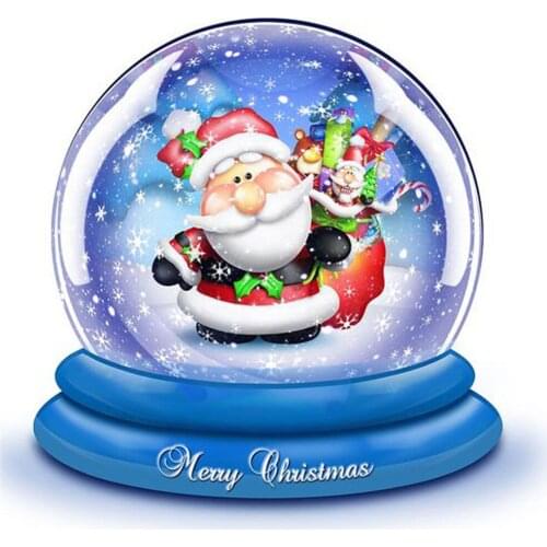 Snow Globe DIY Embroidery 11CT Cross Stitch Kits Craft Needlework Set Printed Canvas Cotton Thread Home Decoration Hot Design