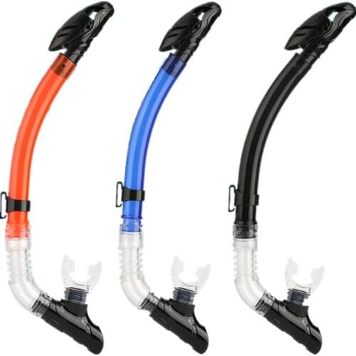 Full Dry Diving Snorkel Single Valve Breathing Tube with Silicone Mouthpiece Snorkel for Water Swimming Snorkeling Equipment
