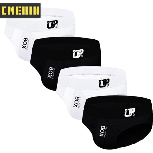 4Pcs/lot sissy Cotton Sexy Gay Men Underwear Bikini Men Briefs LOGO Breathable Mens Briefs Underwear Shorts Mens Panties OR215