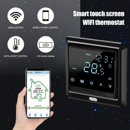 Tuya WiFi Smart Thermostat LCD Display High-precision temperature control Electric Floor Heating Temperature Remote Controller