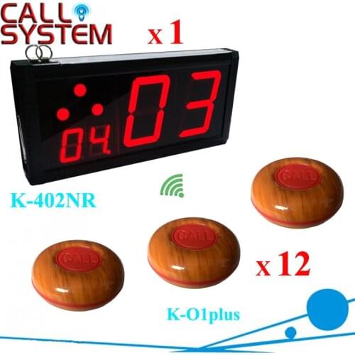Remote wireless alarm buzzer server 1 display monitor with 12 bell rings CE Passed