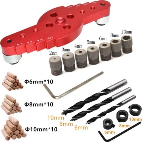 Vertical Pocket Hole Jig Wood Dowelling Jig Punch Locator Drilling Guide Tools Self Centering For For Joinery Woodworking Tools