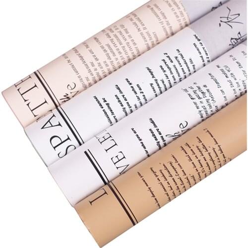 15M LOVE LETTER Series Big Flower Bouquet Wrapping Paper Double Sides Waterproof Gift Wrapping Paper
