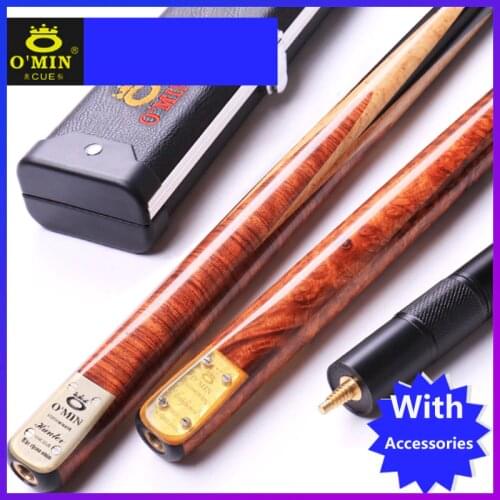 High Quality CARVED/Hunter/ARTIFICIAL One Piece Snooker Cue Stick Billiard 10mm Tips Snooker Cues Case Set China
