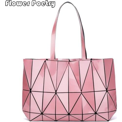 Women Luminous Luxury Handbag New Female Solid Leather Designer Tote-Handle Ladies Large Capacity Shoulder Bags Bolsos 2021 Sac