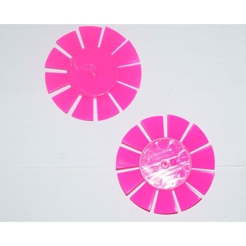 10/100pcs pink 60mm for 2mm shaft paddle fan leaves/rc car robot ship diy toys accessories/technology model parts
