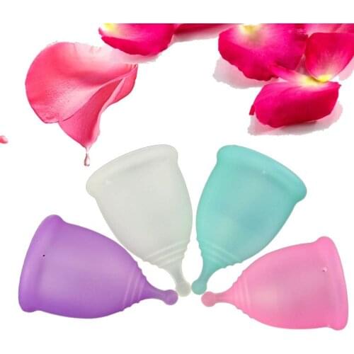 50pcs/lot lady menstruation menstrual cup copa menstrual de silicona medica for women vagina period cup collector menstrual