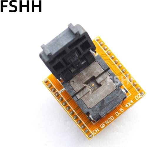 QFN20 to DIP20 Programmer Adapter QFN20 Adapter WSON20 DFN20 MLF20 test socket Pitch 0.5mm size 4x4mm
