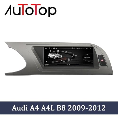 AUTOTOP 8.8 Inch Car Multimedia Player Android 10.0 For Audi A4 B8 2009-2012 Car Radio DVD WIFI Google SWC BT GPS Navi Head Unit